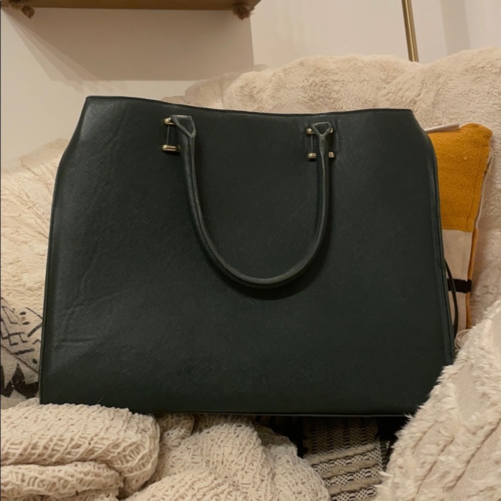 Hunter Green shopper bag